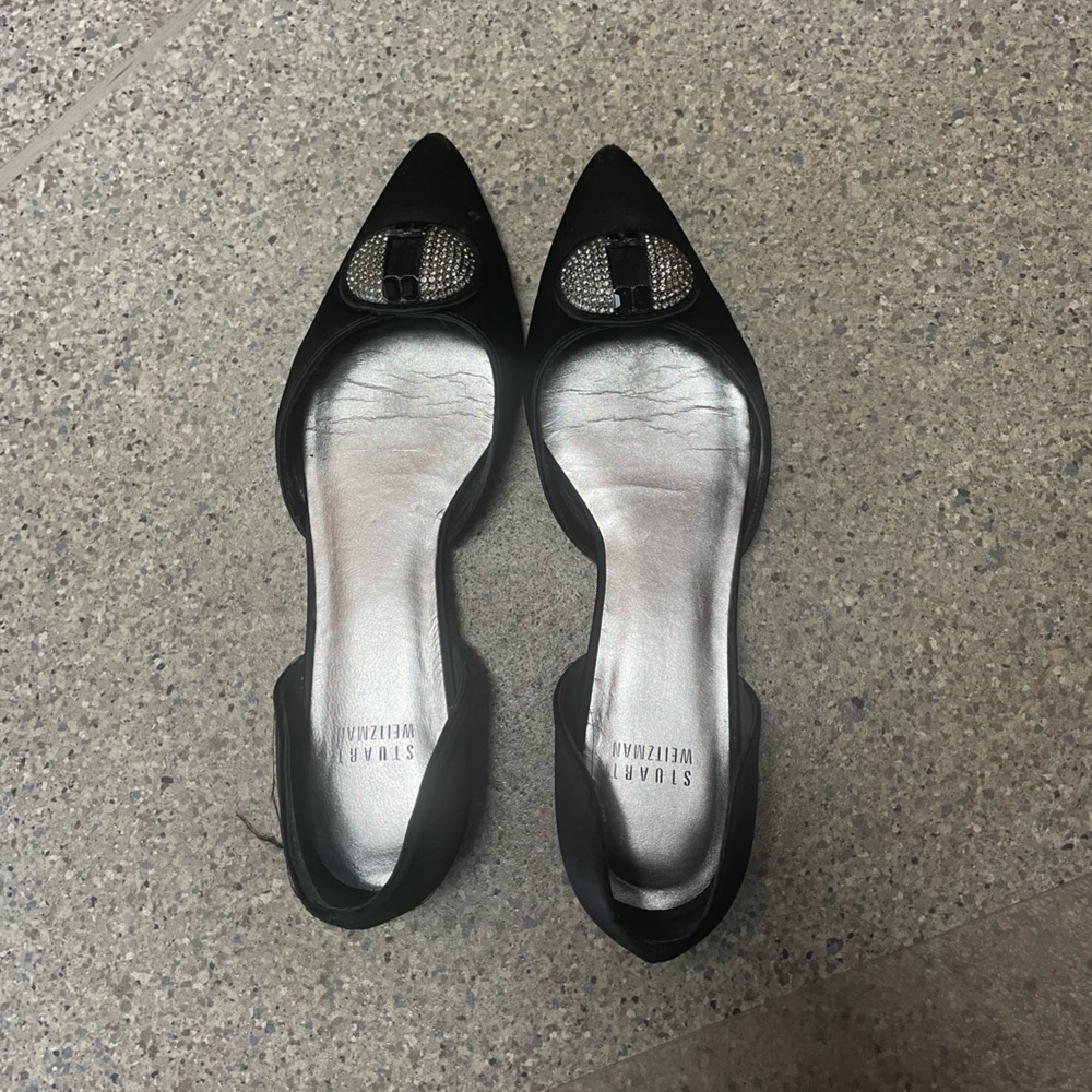 Stuart weitzman satin flats